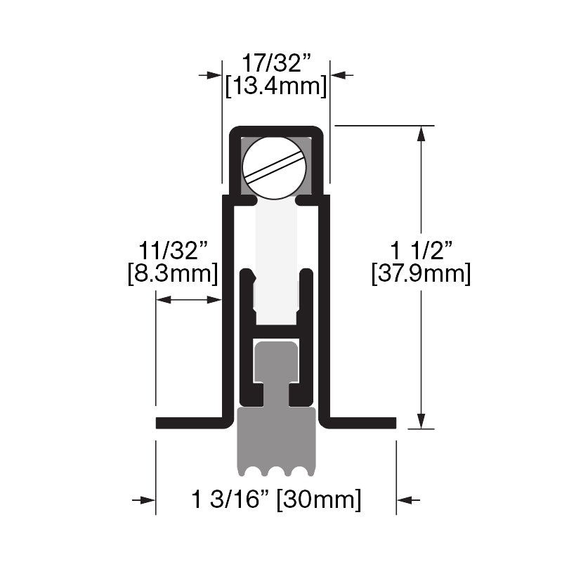 Automatic Door Bottom (3/16")