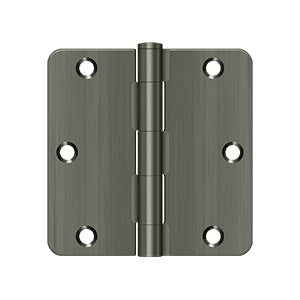 3-1/2" x 3-1/2" x 1/4" Radius Hinge, Residential Thickness