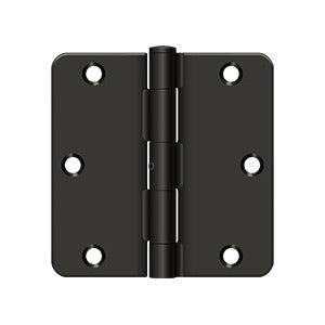 3-1/2" x 3-1/2" x 1/4" Radius Hinge, Residential Thickness