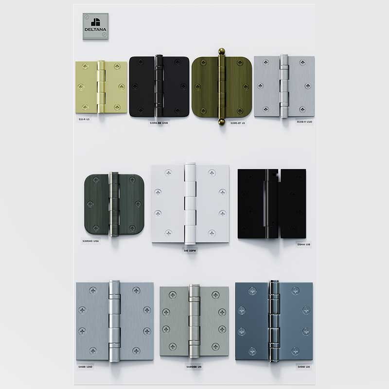 Deltana Steel hinges