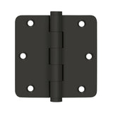 3-1/2" x 3-1/2" x 1/4" Radius Hinges
