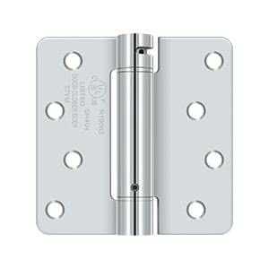 4" x 4" x 1/4" Spring Hinge, UL Listed