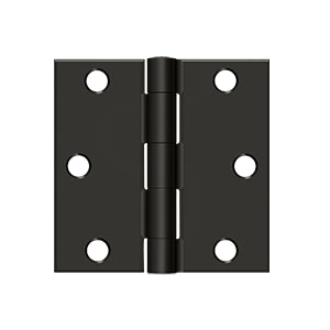 Deltana Solid Brass 3" x 3" - Square Hinge