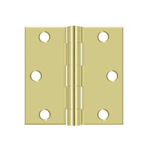 Deltana Solid Brass 3" x 3" - Square Hinge