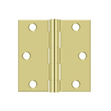 Deltana Solid Brass 3" x 3" - Square Hinge