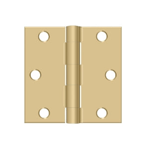Deltana Solid Brass 3" x 3" - Square Hinge