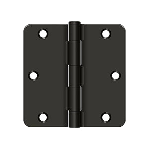 3-1/2" x 3-1/2" x 1/4" Radius Hinge, Residential Thickness