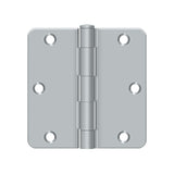 3-1/2" x 3-1/2" x 1/4" Radius Hinge, Residential Thickness
