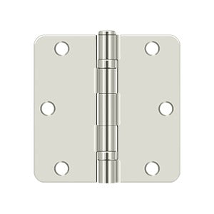3-1/2" x 3-1/2" x 1/4" Radius Hinge, Ball Bearing
