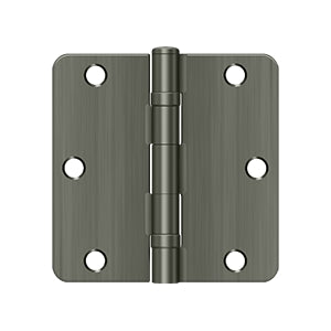 3-1/2" x 3-1/2" x 1/4" Radius Hinge, Ball Bearing