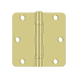 3-1/2" x 3-1/2" x 1/4" Radius Hinge, Ball Bearing