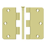 3-1/2" x 3-1/2" x 1/4" Radius Hinge, Residential Thickness