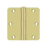 3-1/2" x 3-1/2" x 1/4" Radius Hinge, Residential Thickness