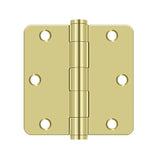 3-1/2" x 3-1/2" x 1/4" Radius Hinge, HD