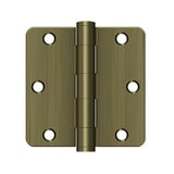 3-1/2" x 3-1/2" x 1/4" Radius Hinge, HD