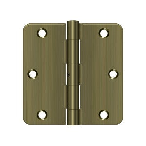 3-1/2" x 3-1/2" x 1/4" Radius Hinge, Residential Thickness