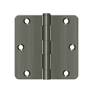 3-1/2" x 3-1/2" x 1/4" Radius Hinge, Residential Thickness
