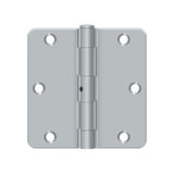 3-1/2" x 3-1/2" x 1/4" Radius Hinge, Residential Thickness
