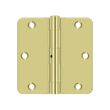3-1/2" x 3-1/2" x 1/4" Radius Hinge, Residential Thickness