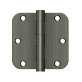 3-1/2" x 3-1/2" x 5/8" Radius Hinge HD